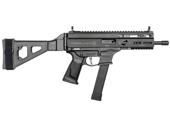 Grand Power 810091152850 Stribog SP9A3G 9mm Luger 8" Black, SB Tactical Brace