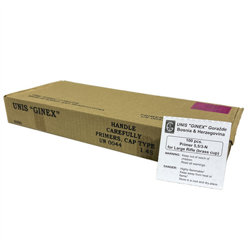Ginex Large rifle Primers 5 5/3-N (brass cup) 5000 per case UPC: 810091154144