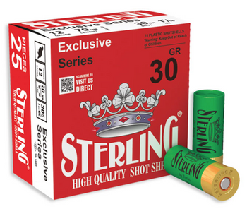 STERLING 12GA BIRDSHOT #9 2 3/4 INCH 1 1/16 OZ (30g) BOX25 UPC: 8698779950651