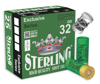 STERLING 12GA BIRDSHOT #8 2 3/4 INCH 1 1/8 OZ (32g) BOX25 UPC: 8698779950842