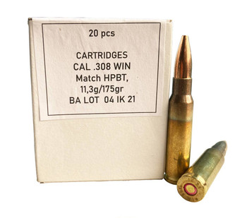 Igman .308 Winchester HPBT 175 Grain Pack of 200 Rounds UPC: 810091156698