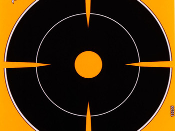 Allen 15255 EZ Aim Splash Adhesive Target Black/Orange Paper 12PK