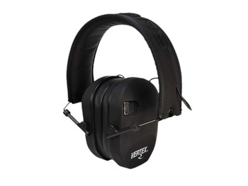 Radians VX0110CS Vertex Electronic Muff 85 dB Over the Head Black Ultra Slim