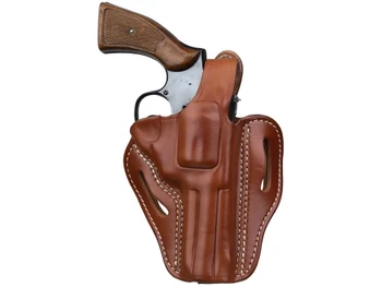 1791 Gunleather RVHX2CBRR RVHX-2 OWB Size 02 Classic Brown Leather Fits Up to 4" Barrel, K/L-Frame, Belt Slide Right Hand