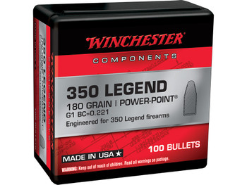 Winchester Ammo WB350P180X Centerfire Rifle 350Legend 180gr Power Point 100 Per Box/10 Case