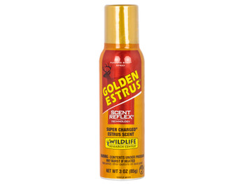 Wildlife Research 4043 Golden Estrus Scent Reflex Deer Attractant Doe In Estrus Scent 3 oz Aerosol