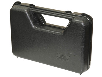MTM Case-Gard 803R Single Handgun Case made of Polypropylene w/ Black Finish Foam Padding Hinge & Latches 9" x 5.60" x 2" Interior Dimensions