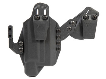 Blackhawk 416702BK Stache IWB Size 02 Black Polymer Belt Clip Compatible w/Glock 19/23/32/45 Belt 1.50" Wide Ambidextrous