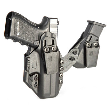Blackhawk 416963BK Stache  IWB Size 63 Black Polymer Belt Clip Fits SW MP Shield wCrimson Trace Laser Ambidextrous UPC: 604544673838