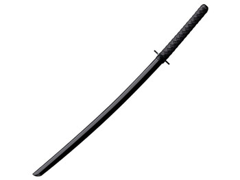 Cold Steel CS92BKKC Bokken Training Sword 30" Fixed Plain Black Polypropylene Blade 11.50" Black Imitation Cord Wrap Polypropylene Handle