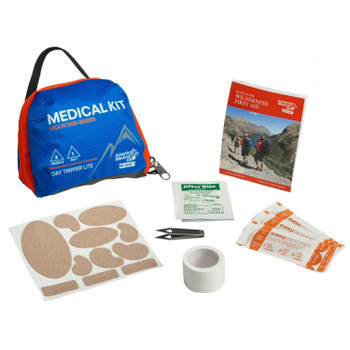 Adventure Medical Kits 01001000 Mountain Day Tripper Lite Medical Kit Treats InjuriesIllnesses Water Resistant Blue UPC: 707708010002