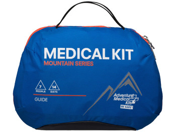 Adventure Medical Kits 01001007 Mountain Guide Treats Injuries/Illnesses Water Resistant Blue
