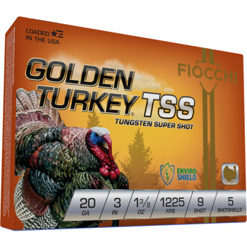 Fiocchi 410TSS9 Golden Turkey TSS 410 Gauge 3 1316 oz 9 Shot 5 Per Box 10 UPC: 762344713014