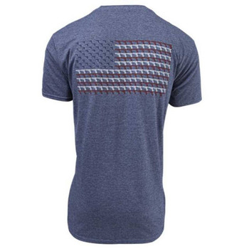 Glock AA75160 Pistol Flag  Heather Navy CottonPolyester Short Sleeve 3XL SemiFitted UPC: 764503043222 Glock AA75160 Pistol Flag  Heather Navy CottonPolyester Short Sleeve 3XL SemiFitted UPC: 764503043222