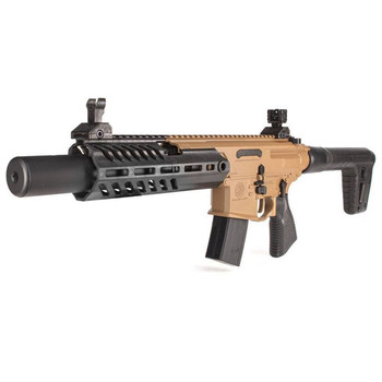 Sig Sauer Airguns AIRMCXCANEBRAKE MCX Canebrake Air  CO2 Not Included 177 Pellet 30rd FDE Metal Rec Removable Fixed Black Synthetic Stock Flat Trigger FlipUp Sights UPC: 798681642717 Sig Sauer Airguns AIRMCXCANEBRAKE MCX Canebrake Air  CO2 Not Included 177 Pellet 30rd FDE Metal Rec Removable Fixed Black Synthetic Stock Flat Trigger FlipUp Sights UPC: 798681642717