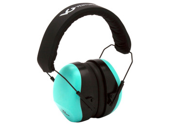 Pyramex VGPM8063C Venture Gear V80 Muff Foam 26 dB 32 dB Over the Head Orange Black/Teal Adult 1 Pair