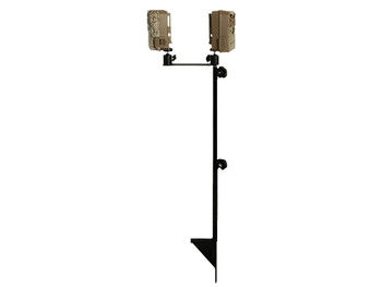 Muddy MUDMTCATCS03 Dual Game Camera Mount 19"-41" High Black Steel