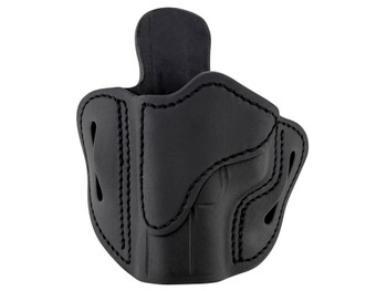 1791 Gunleather ORBH21SBLL BH2.1 Optic Ready OWB Size 2.1 Stealth Black Leather Belt Slide Compatible w/Glock 17/S&W M&P Shield/Springfield XD Left Hand