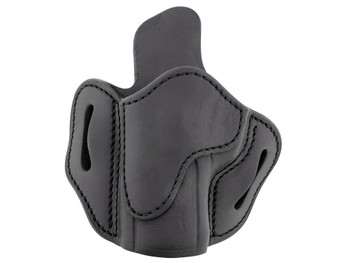 1791 Gunleather ORBH24SSBLL BH2.4S Optic Ready OWB Size 2.4S Stealth Black Leather Belt Slide Fits FN 509/HK VP9SK Left Hand