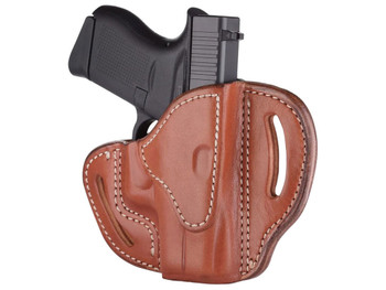 1791 Gunleather ORBHCCBRR BHC Optic Ready OWB Compact Classic Brown Leather Belt Slide Compatible w/Glock 43/Sig P365 Right Hand