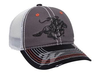 Outdoor Cap WIN35B Winchester Cap Cotton Twill Black/Charcoal/White Unstructured OSFA