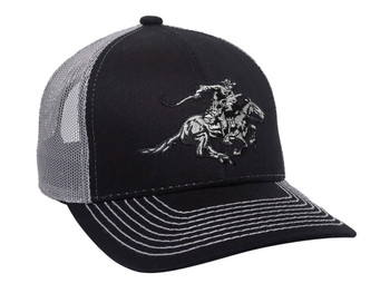 Outdoor Cap WIN46B Winchester Cap Cotton Twill Black/Light Gray Structured OSFA