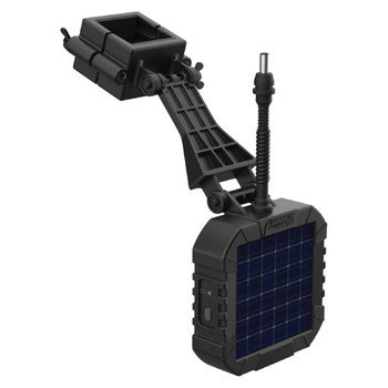 American Hunter AHSLR Power Solar Panel Fits XDProXDEProEcon Feeder Kits 6V Internal Rechargeable Liion Battery Black UPC: 888151026182
