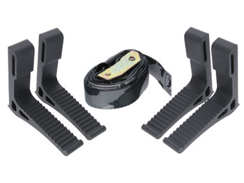 Hawk HWKSTP4PK Monkey Bar Steps Black Aluminum 4 Pack