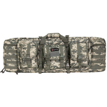 GPS Bags DRC36ACU Double Rifle Case 36 ATACS AU 600D Polyester with 2 Padded Pistol Sleeves MOLLE Webbing  Lockable Zippers UPC: 888151037690