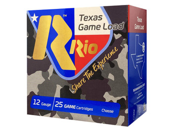 Rio Ammunition TGHV368 Texas Game Load High Velocity 12Gauge 2.75" 1 1/4oz 8Shot 25 Per Box/10 Case