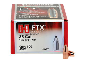 Hornady 3502 FTX 35 Cal .355 165 gr Flex Tip eXpanding 100 Per Box/ 15 Case