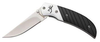 Browning 3220340 Prism 3  EDC Folding 2.38 Plain Black Oxide 7Cr17MoV SS Blade Black wBrass Accents  Logo Anodized Aluminum Handle Includes Pocket Clip UPC: 023614950325