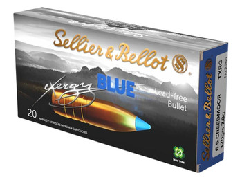 Sellier & Bellot SB65XA eXergy 6.5Creedmoor 120gr TAC EX Blue 20 Per Box/12 Case