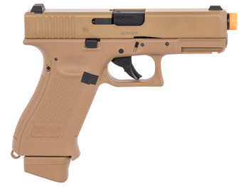 Umarex 2276338 G19X Gen5 Air Soft CO2 6mm, 14+1, Steel Slide, Coyote Tan Polymer Frame, Coyote Polymer Grips