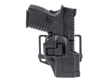 Blackhawk 410576BKR Serpa CQC OWB Size 76 Black Polymer Belt Loop/Paddle Compatible w/ Glock 48 w/wo Rail Right Hand