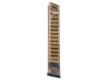 ETS Group SMKGLK22210 Pistol Mags 30rd Extended 40 Cal Compatible w/Glock 22/23/24/27/35 Smoke Polymer