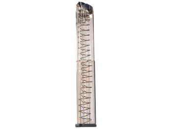 ETS Group SMKGLK1840 Pistol Mags 40rd Extended 9mm Luger Compatible w/ Glock 17/19/26/45/18/19X/34 Smoke Polymer