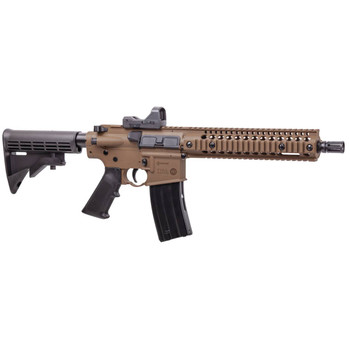 Crosman CFAR1X Full Auto R1 Air Rifle CO2 177 25rd Shot Black Flat Dark Earth Receiver Black 6 Position Stock UPC: 028478152731