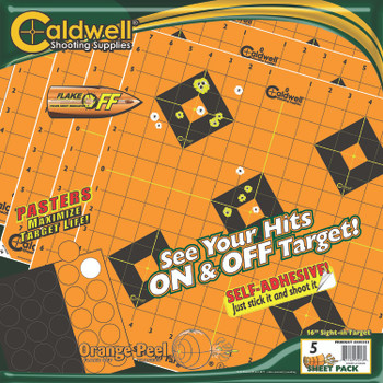 Caldwell 1166106 Orange Peel  BlackOrange SelfAdhesive 5 Sheets UPC: 661120652038