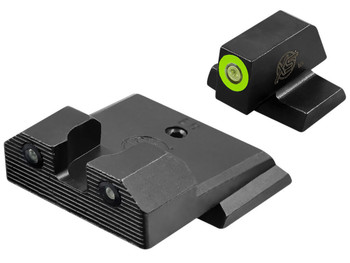 XS Sights SWR206P6G R3D 2.0 Night Sight Set Green Tritium Front/Black Oxide Frame, Fits S&W M&P 2.0 FS/Compact