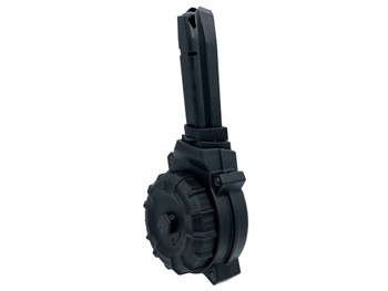 ProMag DRMA56 50rds Drum 9mm Fits Browning Hi-Power Black Polymer