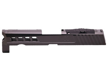 True Precision Inc TPP32CSBCRMR Axiom Optic Cut Slide Fits Sig P320 Black DLC Anodized 416R Stainless Steel