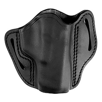 Uncle Mikesleather1791 UMOWB2MBLR Outside The Waistband Holster OWB Size 02 Matte Black Leather Belt Slide Fits Glock 1719 Right Hand UPC: 810102212436