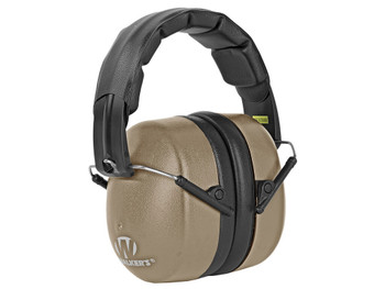 Walker's GWPEXFM3FDE Extra Range Passive Muff 30 dB Folding Flat Dark Earth/Black Polymer