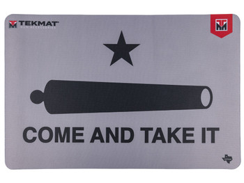 TekMat TEKR17CATIC Cleaning Mat Black/Gray Rubber 11"x17" "Come And Take It"/Cannon