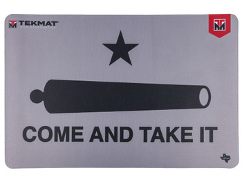 TekMat TEKR17CATIC Cleaning Mat Black/Gray Rubber 11"x17" "Come And Take It"/Cannon