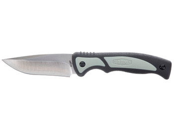 Old Timer 1137135 Trail Boss 3.70" Fixed Drop Point Plain Stainless Steel Blade 5.25" TPE Handle Includes Sheath