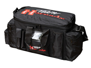 Hornady 9919 Team Hornady Range Bag Black with Red Logo Nylon with Large Compartment & Embroidering
