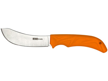 AccuSharp 732C Butcher 4" Fixed Butcher Plain Stainless Steel Blade/Blaze Orange Ergonomic Anti-Slip Rubber Handle