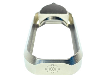 Cross Armory CRGFMWSV Flared Magwell Compatible w/Glock Gen1-3 Silver Anodized Aluminum